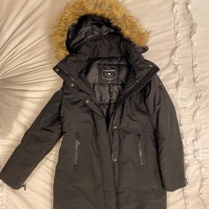 COPY - NOIZE parka black fur hood